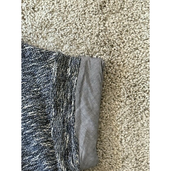 Vince Women’s Size Small Blue Knit Dress with Chambray Sleeve - Picture 2 of 9